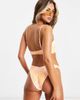 ASOS DESIGN ASOS DESIGN mix and match v high leg hipster bikini bottom in sunbleached orange tie dye - 2