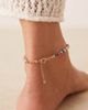 ASOS DESIGN ASOS DESIGN mixed beads anklet with faux shell in gold tone - 2