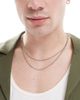 ASOS DESIGN ASOS DESIGN mixed chain 2 pack necklace in silver - 1