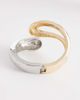 ASOS DESIGN ASOS DESIGN mixed metal cuff bracelet in gold and silver tone-Multi - 3