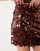 ASOS DESIGN ASOS DESIGN mixed sequins mini skirt in chocolate-Brown - 2
