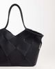 ASOS DESIGN ASOS DESIGN mixed woven faux suede and faux leather tote in black - 3