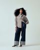 ASOS DESIGN ASOS DESIGN modal batwing sleeves oversized shirt with scarf in gray - 2