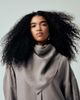 ASOS DESIGN ASOS DESIGN modal batwing sleeves oversized shirt with scarf in gray - 3