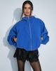 ASOS DESIGN ASOS DESIGN modal hooded zip up sports bomber jacket in blue - 2