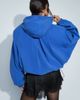 ASOS DESIGN ASOS DESIGN modal hooded zip up sports bomber jacket in blue - 4