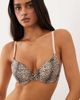 ASOS DESIGN ASOS DESIGN molded t-shirt bra in animal print-Brown - 2