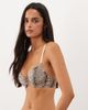 ASOS DESIGN ASOS DESIGN molded t-shirt bra in animal print-Brown - 3