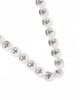 ASOS DESIGN ASOS DESIGN molten button link chain necklace in worn silver - 3