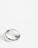 ASOS DESIGN ASOS DESIGN molten edge flat top signet ring in silver - 2