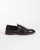 ASOS DESIGN ASOS DESIGN monk shoes in burgundy polido leather-Red - 1