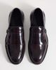 ASOS DESIGN ASOS DESIGN monk shoes in burgundy polido leather-Red - 2