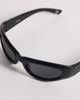 ASOS DESIGN ASOS DESIGN moulded sunglasses in black frame with black lens - 2
