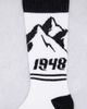 ASOS DESIGN ASOS DESIGN mountain scenery sports sock in monochrome-White - 4