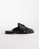 ASOS DESIGN ASOS DESIGN Mouse ruched detail loafer mules in black - 1