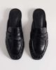 ASOS DESIGN ASOS DESIGN Mouse ruched detail loafer mules in black - 2