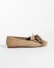 ASOS DESIGN ASOS DESIGN Moxen loafers with beaded tassels in sand suedette-Neutral - 2
