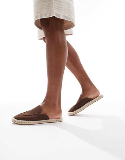 ASOS DESIGN ASOS DESIGN mule espadrilles in brown