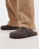 ASOS DESIGN ASOS DESIGN mule loafers in brown felt - 3