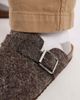 ASOS DESIGN ASOS DESIGN mule loafers in brown felt - 4