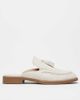 ASOS DESIGN ASOS DESIGN mule loafers in linen-Neutral - 1