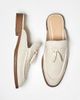 ASOS DESIGN ASOS DESIGN mule loafers in linen-Neutral - 2