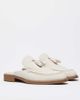 ASOS DESIGN ASOS DESIGN mule loafers in linen-Neutral - 3