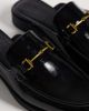 ASOS DESIGN ASOS DESIGN mule loafers with snaffle in crinkled black patent - 3