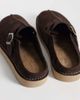 ASOS DESIGN ASOS DESIGN mule sandals with buckle and seam detail in brown suede - 4