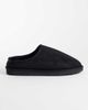 ASOS DESIGN ASOS DESIGN mule slippers in black microfibre with faux fur lining - 1