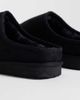ASOS DESIGN ASOS DESIGN mule slippers in black microfibre with faux fur lining - 4