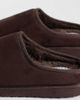 ASOS DESIGN ASOS DESIGN mule slippers in brown microfibre with faux fur lining - 3