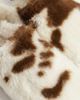 ASOS DESIGN ASOS DESIGN mule slippers in cow print faux fur-MULTI - 3