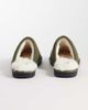 ASOS DESIGN ASOS DESIGN mule slippers in dark olive corduroy with tonal faux shearling lining-Green - 4