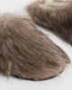 ASOS DESIGN ASOS DESIGN mule slippers in light brown faux fur - 2