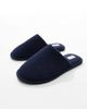 ASOS DESIGN ASOS DESIGN mule slippers in navy waffle-Gray - 2