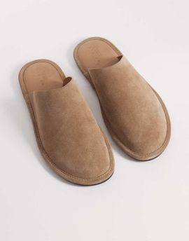 ASOS DESIGN ASOS DESIGN mules in stone suede-Neutral