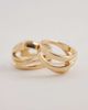 ASOS DESIGN ASOS DESIGN multi-pack of abstract rings in gold tone - 3