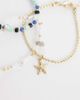 ASOS DESIGN ASOS DESIGN multi-pack of beaded bracelets in blue and gold tone - 3