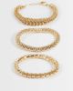 ASOS DESIGN ASOS DESIGN multi-pack of bracelets with mixed chains in gold tone - 1