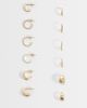 ASOS DESIGN ASOS DESIGN multi-pack of mixed everyday hoop earrings in gold tone - 1