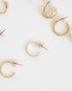 ASOS DESIGN ASOS DESIGN multi-pack of mixed everyday hoop earrings in gold tone - 3