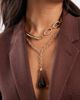 ASOS DESIGN ASOS DESIGN multi-pack of necklaces with detailed chain and large faux-stone pendant drop in gold tone - 1