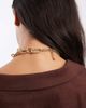 ASOS DESIGN ASOS DESIGN multi-pack of necklaces with detailed chain and large faux-stone pendant drop in gold tone - 3