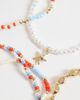 ASOS DESIGN ASOS DESIGN multi-pack of stretch bangles in gold tone and blue-Silver - 3
