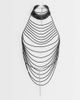 ASOS DESIGN ASOS DESIGN multi-row body harness with beading in gray - 3