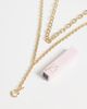 ASOS DESIGN ASOS DESIGN multi-row chunky chain necklace with t-bar pendant in gold tone - 2
