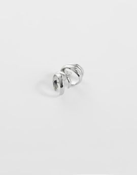 ASOS DESIGN ASOS DESIGN multi-row ear cuff in silver