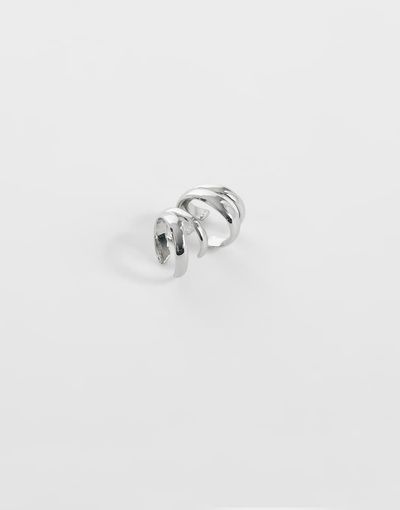ASOS DESIGN ASOS DESIGN multi-row ear cuff in silver