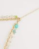 ASOS DESIGN ASOS DESIGN multi-row necklace with multi-colored faux chippings and shell pendant in gold tone - 3